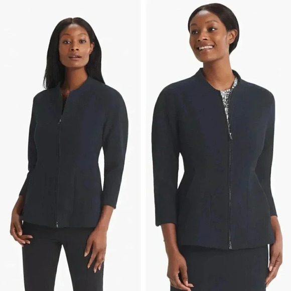 NEW MM Lafleur Higgins Jacket Staccato in Galaxy Blue Office Career Blazer - Picture 1 of 8